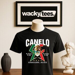 Canelo Alvarez CA No Boxing No Life Mexican Flag Eagle Graphic Tee Shirt